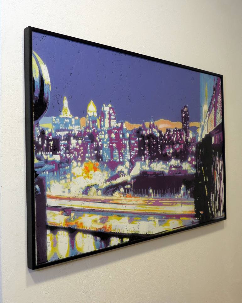 Original Cities Painting by Alberto Silva