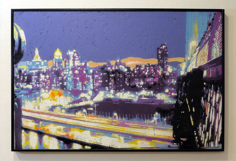 Original Street Art Cities Painting by Alberto Silva