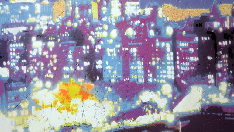 Original Street Art Cities Painting by Alberto Silva