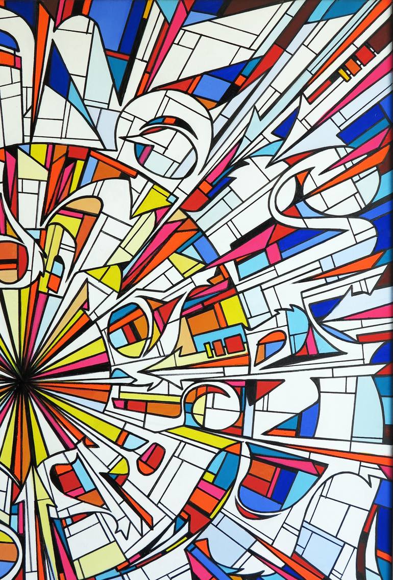 Original Street Art Graffiti Painting by Alberto Silva
