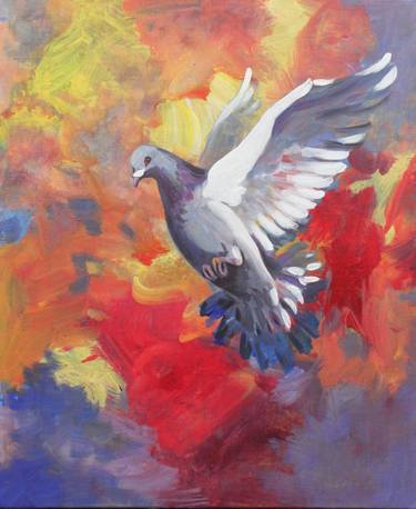 Original Realism Animal Painting by Maryna Lavrenyuk