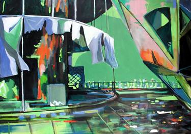 Original Expressionism Architecture Paintings by Maryna Lavrenyuk