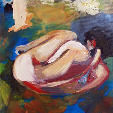Original Fine Art Nude Paintings by Maryna Lavrenyuk