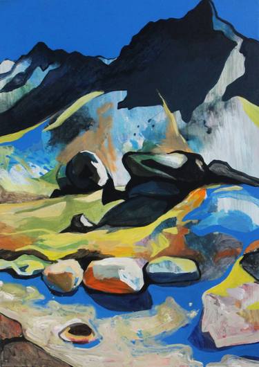 Print of Expressionism Landscape Paintings by Maryna Lavrenyuk