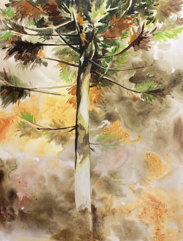 Print of Tree Paintings by Maryna Lavrenyuk