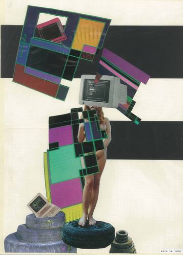 Print of Conceptual Body Collage by ELIS alis la luna Hnatiuk