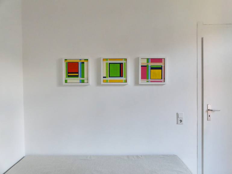 Original Minimalism Geometric Collage by Olrik Martin Pflaeging