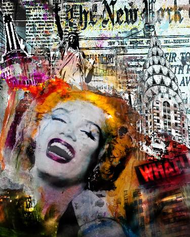 Original Pop Art Pop Culture/Celebrity Collage by esin kosoglu