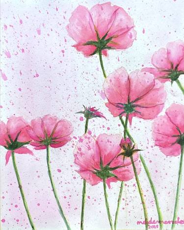 Original Floral Paintings by Neide Mendes