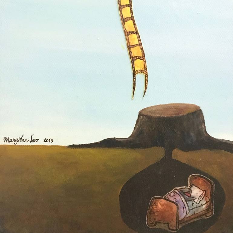 Original Illustration Love Painting by Maryann Loo