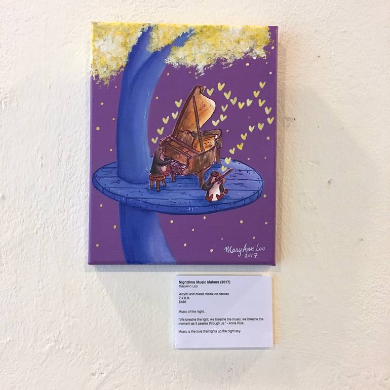 Original Illustration Music Painting by Maryann Loo