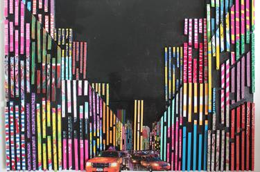 Original Pop Art Cities Mixed Media by Marie Gaelle De terwangne