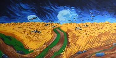 Original Pop Art Landscape Paintings by Emanuele Taglieri