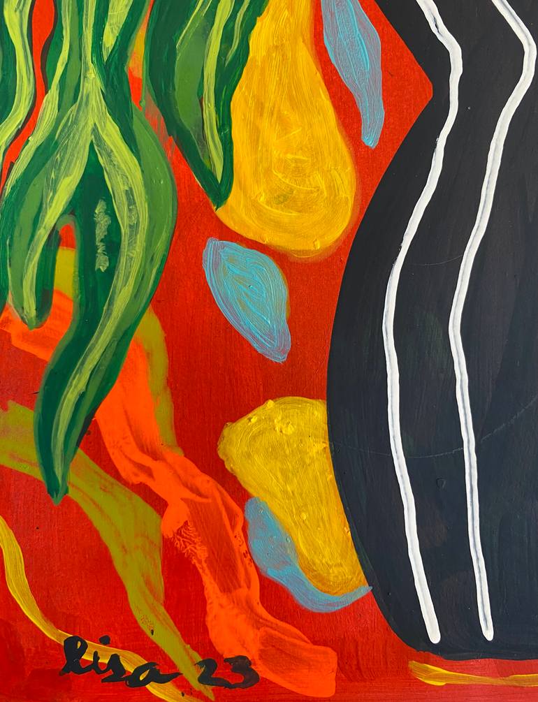 Original Contemporary Botanic Painting by Elisa Ochoa