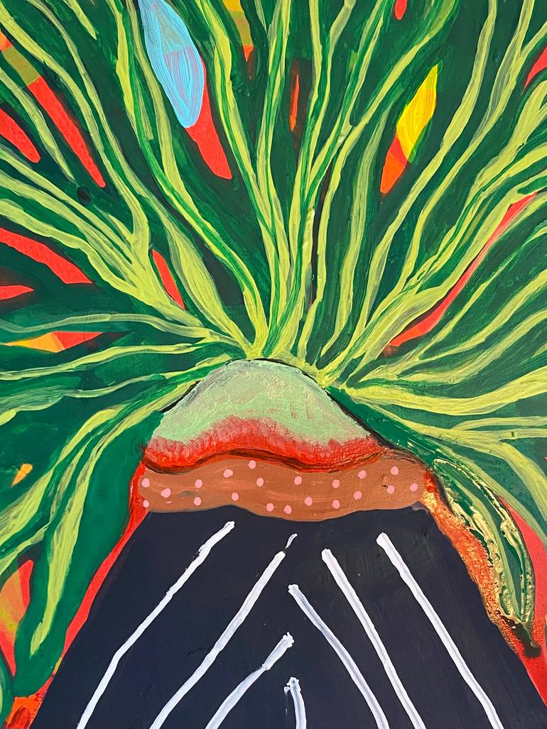 Original Contemporary Botanic Painting by Elisa Ochoa