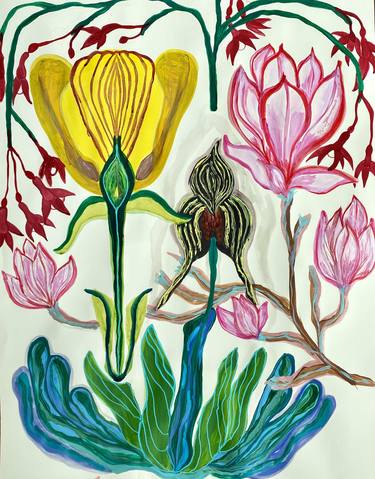 Print of Floral Paintings by Elisa Ochoa