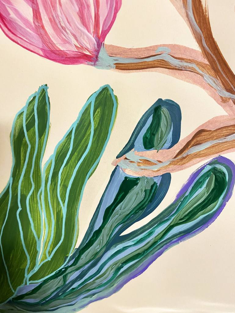 Original Floral Painting by Elisa Ochoa