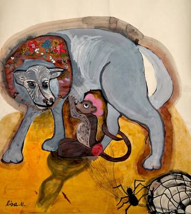 Original Illustration Animal Paintings by Elisa Ochoa