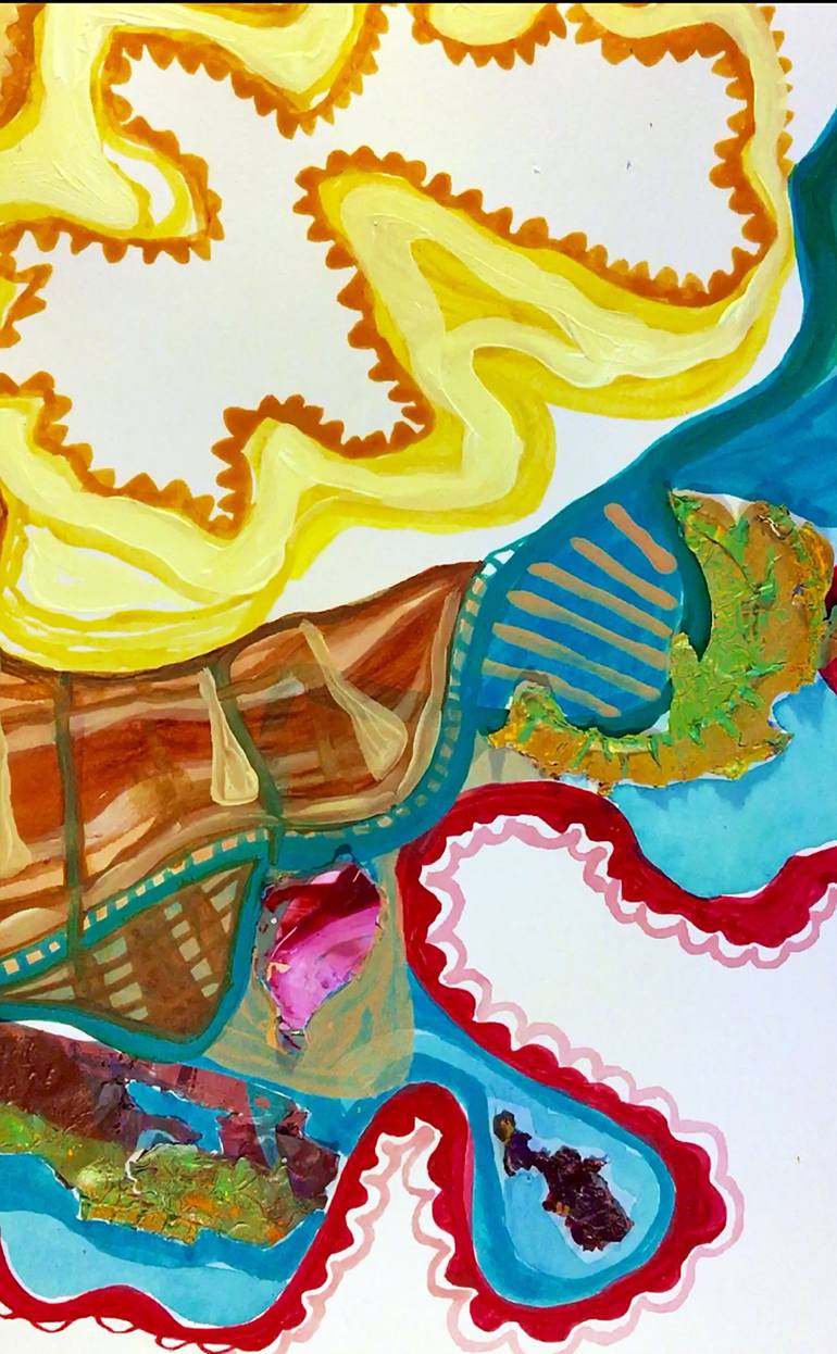 Original Abstract Expressionism Pop Culture/Celebrity Painting by Elisa Ochoa
