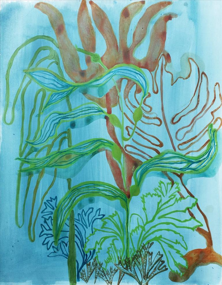 sea plants painting