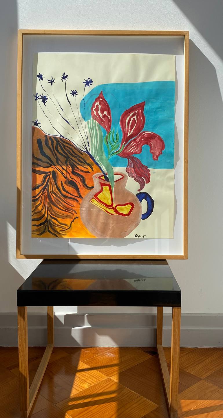 Original Contemporary Botanic Painting by Elisa Ochoa