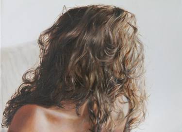 Print of Photorealism Women Paintings by Raha Tabar