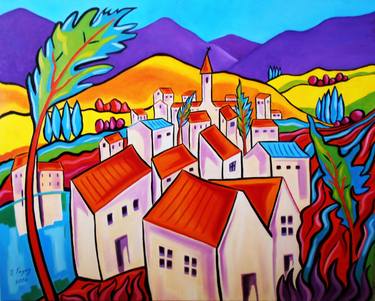 Print of Modern Places Paintings by JAVIER BENITEZ TOYOS