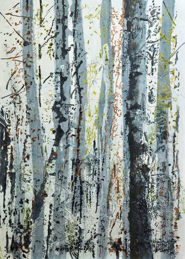 Print of Tree Paintings by Ursula Blancke Dau