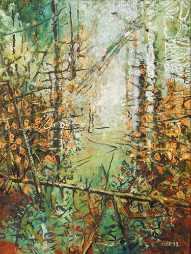 Print of Tree Paintings by Ursula Blancke Dau