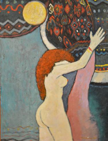 Print of Expressionism Nude Paintings by nasser ghazizadeh