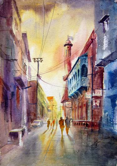 Print of Impressionism Culture Paintings by Muddassir Kazmi