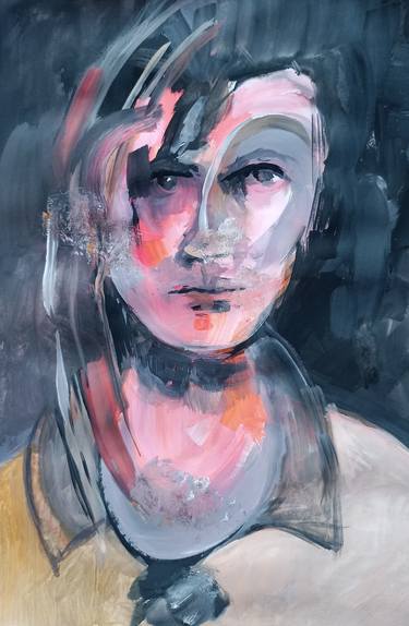 Original Portrait Painting by Katarzyna Bruzda-Lecyk