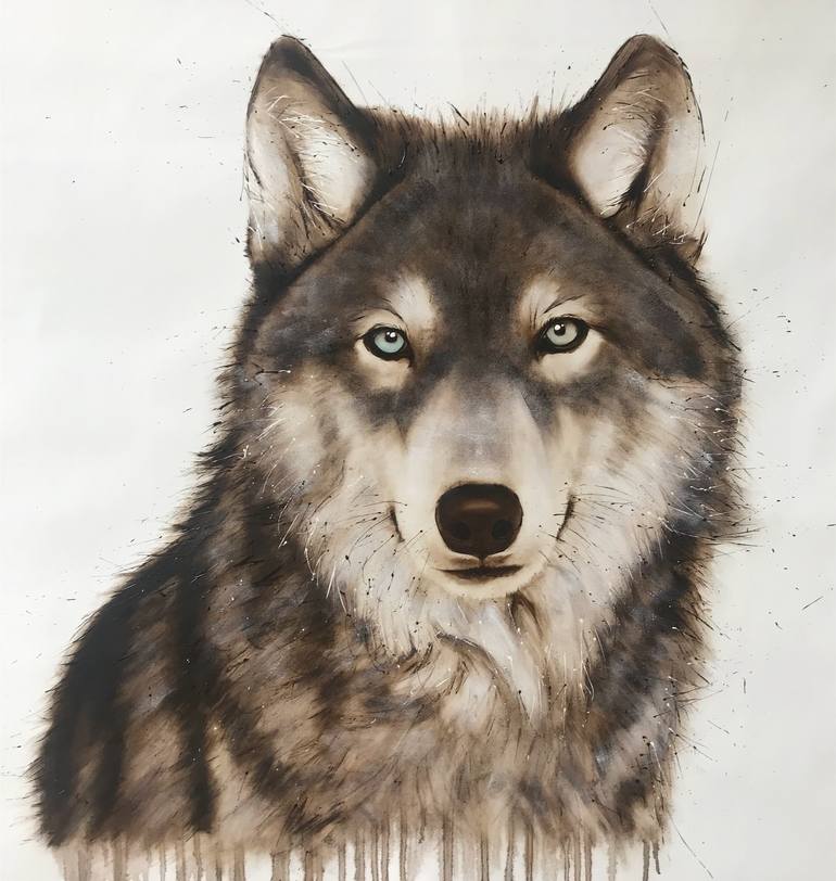 Original Expressionism Animal Painting by David Rees