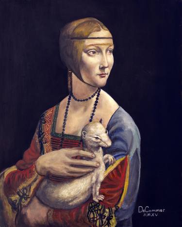 Lady with an Ermine (After Leonardo da Vinci) thumb