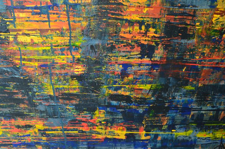 Original Art Deco Landscape Painting by Tanya Vasilenko