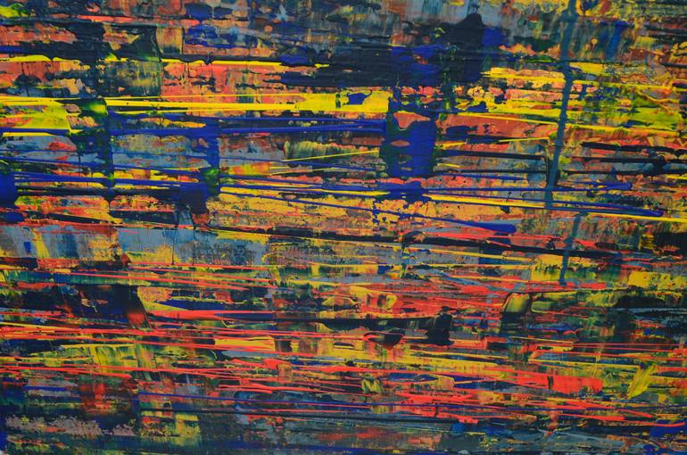 Original Art Deco Landscape Painting by Tanya Vasilenko