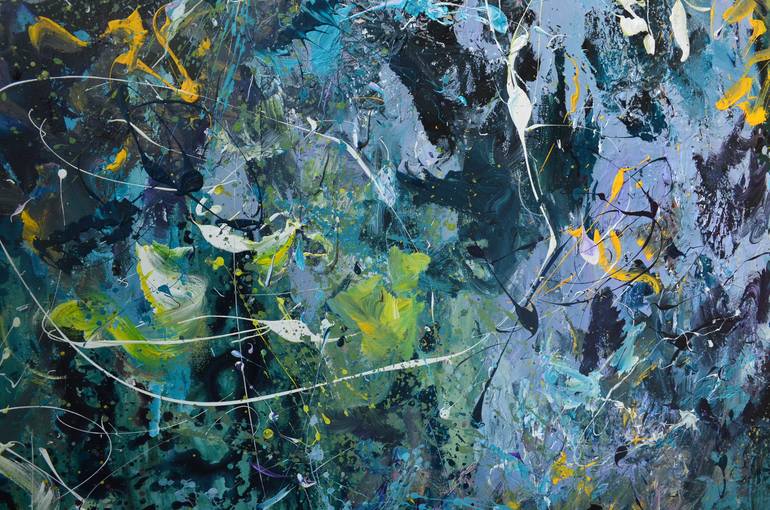 Original Abstract Expressionism Abstract Painting by Tanya Vasilenko