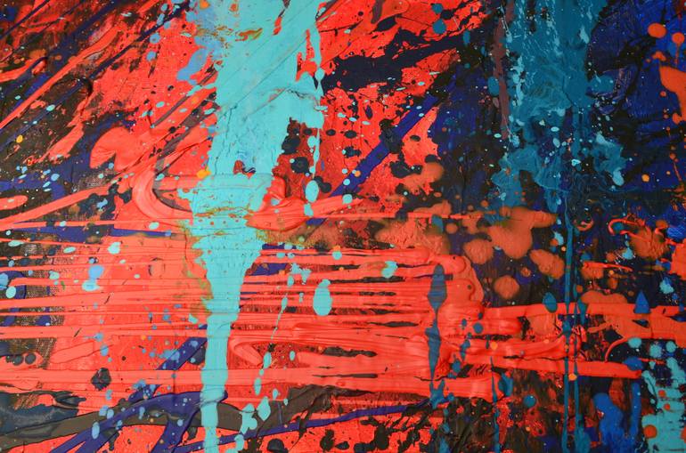 Original Abstract Expressionism Abstract Painting by Tanya Vasilenko