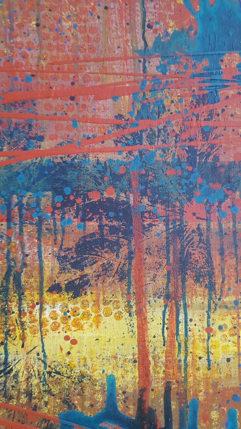 Original Abstract Expressionism Botanic Painting by Tanya Vasilenko