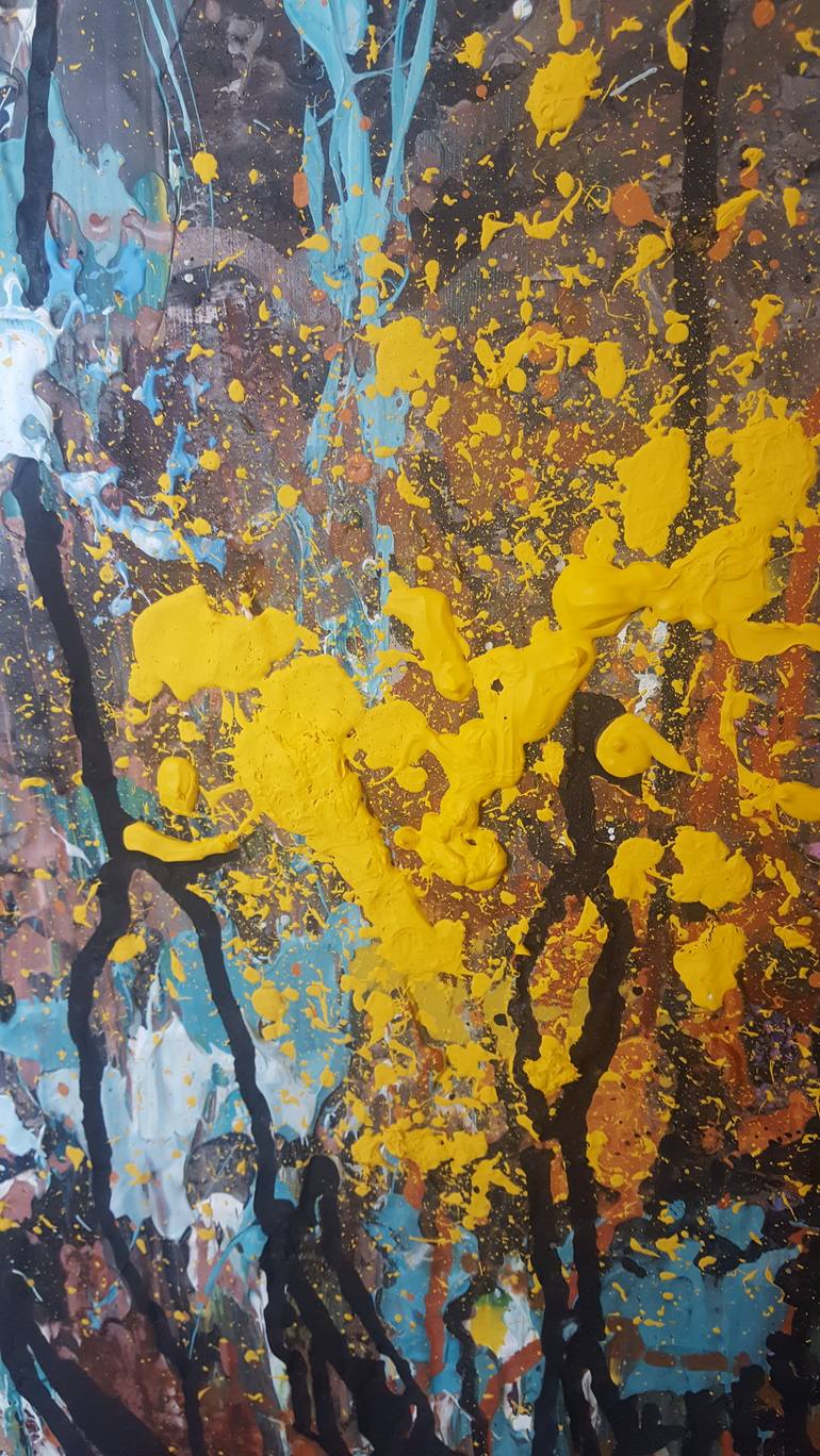 Original Abstract Expressionism Abstract Painting by Tanya Vasilenko