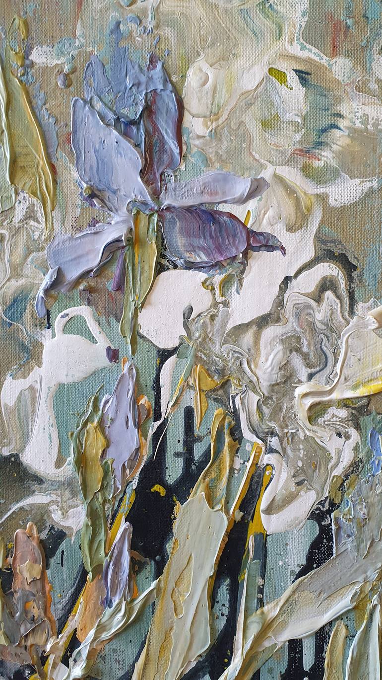 Original Abstract Botanic Painting by Tanya Vasilenko