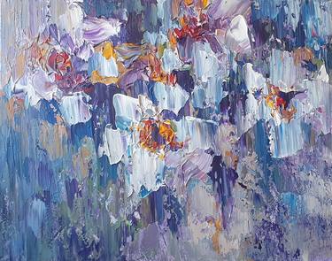 Original Abstract Expressionism Floral Paintings by Tanya Vasilenko