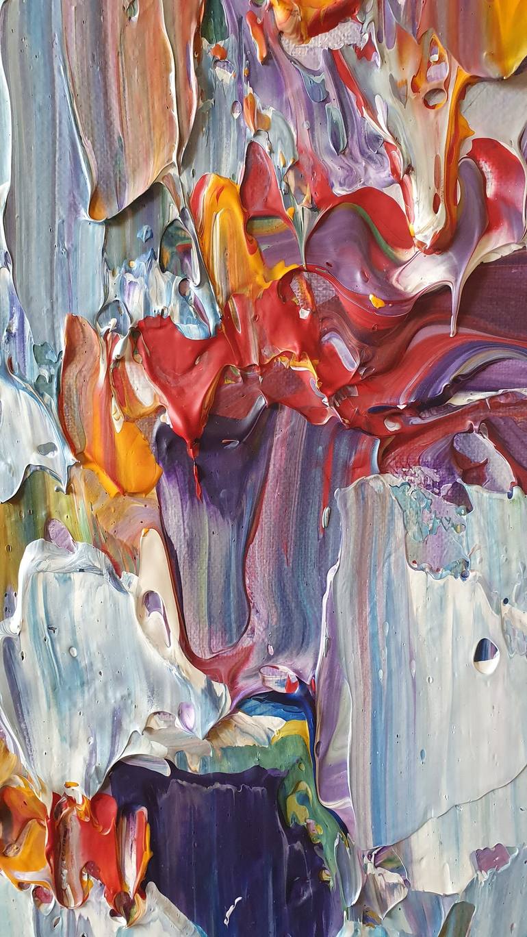 Original Abstract Expressionism Floral Painting by Tanya Vasilenko