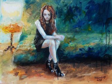 Original Impressionism Women Paintings by Piotr Muszyński