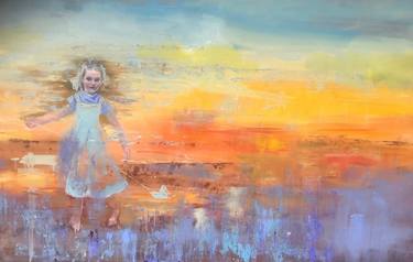 Original Abstract Children Paintings by Kwaschny Lidiya