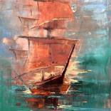 Sailing in Red by Kwaschny Lidiya