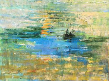 Print of Abstract Water Paintings by Kwaschny Lidiya