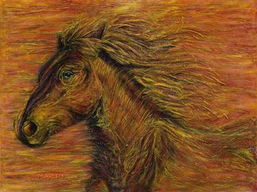 Original Expressionism Animal Painting by Michelle Larsen