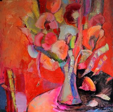 Print of Abstract Expressionism Floral Paintings by ANASTAS KAMBUROV