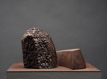 Original Abstract Expressionism Landscape Sculpture by Juan López Salvador